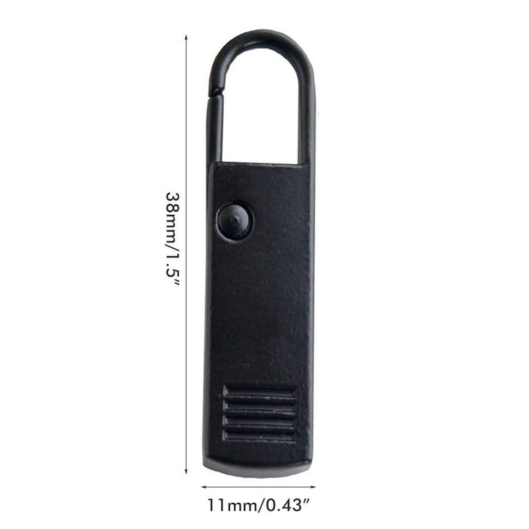TureClos 10Pcs Zipper Pulls Zippers Extension Strap Slider Nylon