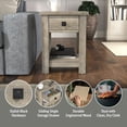 thumbnail image 5 of Coover Wood Rectangular End Table with 1 Drawer, Driftwood Gray, 5 of 20
