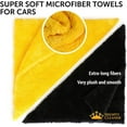 Professional Microfiber Towels for Cars 6 Pack [12 in x 12 in] ScratchFree Reusable