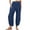 Navy, variant on UAMVSH Lounge Pants Women Trendy Tulip Hem Summer Beach Vacation Pants with Pockets Loose Smocked Waist Straight Wide Leg Pants