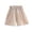 Beige, variant on Fozruso Girls Summer Solid Skirted Shorts For Girls Lightweight Loose Fit Casual Bottoms For Everyday Play And Comfort Girls Casual Shorts(Beige)