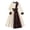 Beige, variant on XEGLSBU Easter Dresses for Girls 10-12 Yellow Kids Girls Dress Long Sleeve Splice Floral Print Tie Waist Ruffle Party Dress Beige Size 8-9 Years