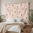 thumbnail image 3 of Pink Spring Floral Tapestry for Bedroom Wall Hanging Tapestry, Watercolor Botanical Summer Ceiling Backdrop Tapestries Poster Blanket Wall Decor for Teens Room Living Room Dorm 51" x 59", 3 of 8