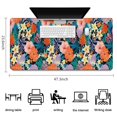 thumbnail image 5 of Long Mouse Pads for Desk,Pioneer Flower Floral Print Pattern Desk Mats on Top Of Desks, Desk Mouse Pad Extra Large with 3mm Non-Slip Base and Stitched Edge for Gaming,Office,Work,Home 47.3"x23.6", 5 of 6