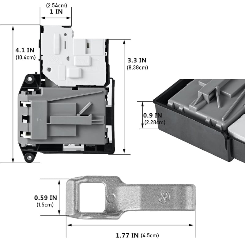 Washing Machine Door Lock Replacement For Specific Washer Models EBF61315802