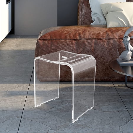 Clear Acrylic Stool Shower Bench Stool Bath Chair Seat
