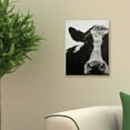 thumbnail image 4 of The Stupell Home Decor Collection Cow Black And White Close Up Wall Art, 4 of 5