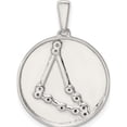 thumbnail image 3 of Sterling Silver & Cz Capricorn Zodiac Pendant Made In India qc9739, 3 of 5
