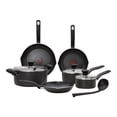 thumbnail image 1 of Batería de Cocina T-fal Initiatives 10 Piezas Color Negro B208SA64, 1 of 6