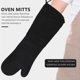 thumbnail image 2 of Professional Silicone Oven Mitts Baking Gloves Elbow Length Heat Resistant Gloves 2Pack, 2 of 5
