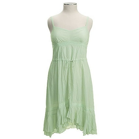 Women's Plus Crochet-Trim Cotton Dress