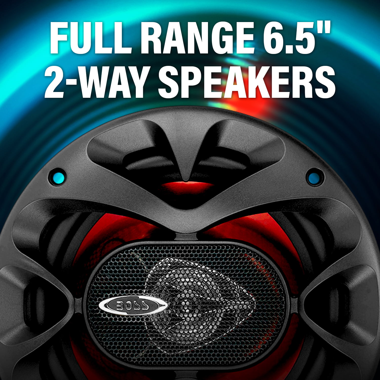 Pack of 2 Boss Audio Chaos Series 6.5 inch 2 Way Speaker 