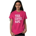 thumbnail image 4 of Yoga Coffee Naps Meditation Fitness Women's Plus Size Graphic Tee Brisco Brands 4X, 4 of 5