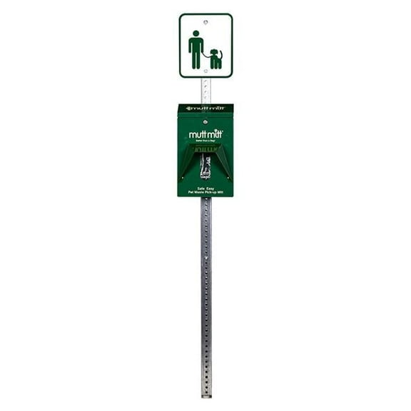 Mutt Mitt 1001 Mini Dog Waste Dispenser Station Singles, Green