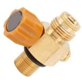 thumbnail image 2 of Adaptador de recarga de cilindro de CO2 G1/2 14, alta presión, M18x1.5, adaptador de válvula de CO2 de repuesto, convertidor de rosca, presión máxima de 5000psi, dorado, 2 of 8
