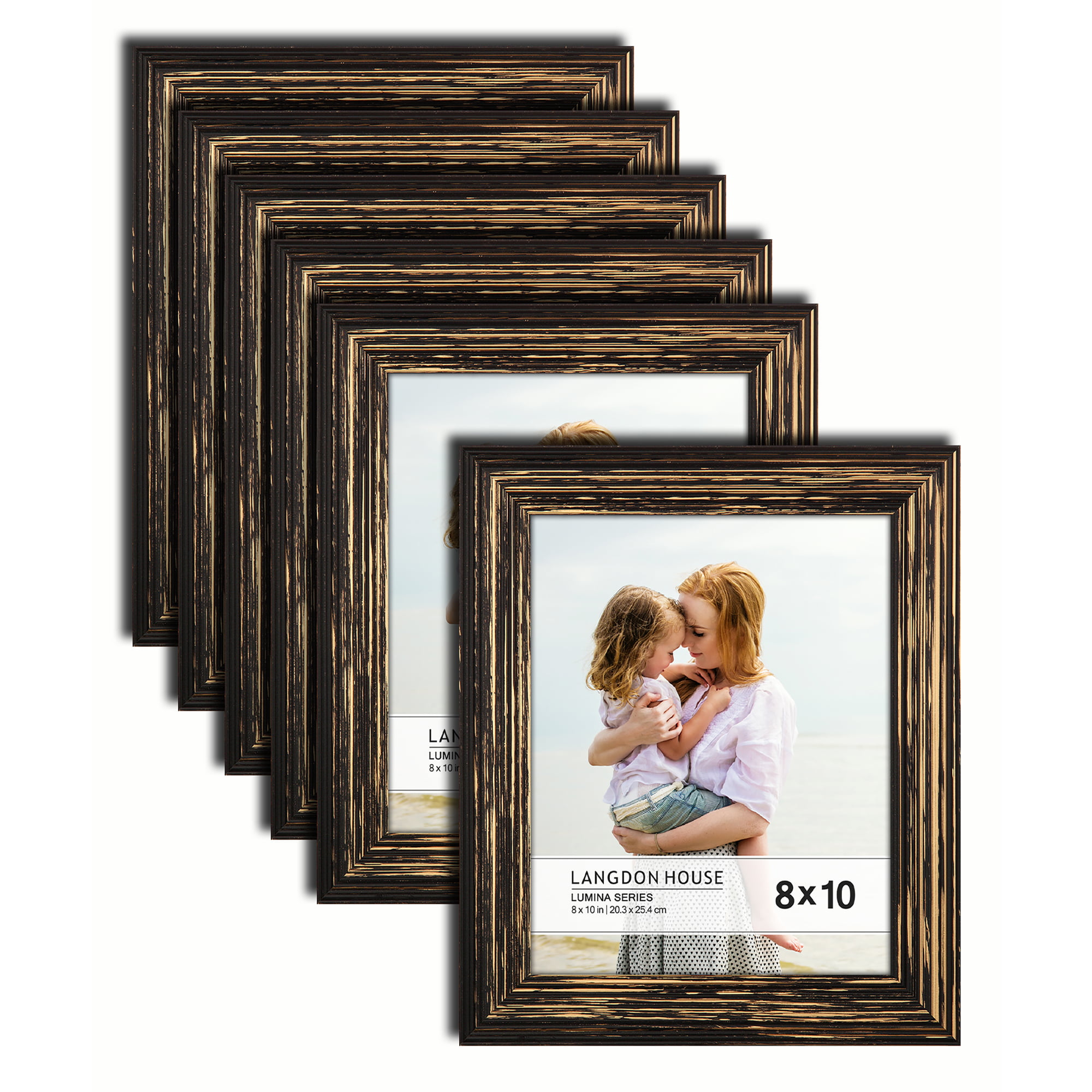 White 8 by 10-Inch Details about   PRINZ Homestead Distressed Wood Frame 