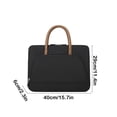 thumbnail image 3 of Clothing Storage Laptop Protective Bag Side Opening Messenger Bag Waterproofs Handbag Shoulder Bag Large Capacity Business Teacher Office Bag Messenger Bag Solid Color, 3 of 6
