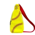 thumbnail image 2 of CAIXIA Crossbody Bags With Adjustable Straps Unisex Sports Baseball Crossbody Chest Messenger Bag, Casual Daily Shoulder Purse For Men Women, 2 of 8
