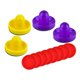 thumbnail image 3 of 4 Uds. de Empujadores de Hockey de Aire Y 8 Uds. de Discos de Hockey de Aire, Accesorios de Repuesto, Paletas de Hockey de Aire para Juegos de Mesa, H Amarillo y violeta, 3 of 8