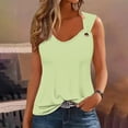 thumbnail image 2 of cfhntfmh Tank Top for Women Loose Scoop Neck Sleeveless T-Shirts Solid Color Casual Summer Basic Tunic Blouses, 2 of 4