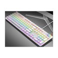 thumbnail image 2 of Teclado para juegos Teclado flotante con cable Teclado ergonómico resistente al agua con sensación mecánica, Teclado retroiluminado con LED arcoíris ultradelgado para escritorio, computadora, PC Xemadio 2033344-5, 2 of 9