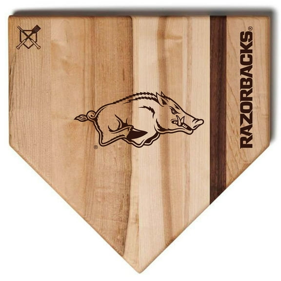 Baseball BBQ  Arkansas Razorbacks 17" x 17" Home Plate Cutting Board