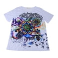 thumbnail image 4 of Pattern Women Summer T-shirt Quick Drying Sleeve Pattern Breathable Girl Short Sleeve, L, 4 of 8