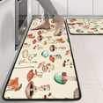 thumbnail image 2 of Kitchen Rugs Sets Of 2,Red Mushroom Light Pattern Anti Fatigue Kitchen Mat Rugs Non Slip Washable,Decorative Kitchen Floor Mats for Kitchen,Sink,Laundry,17"x47"+17"x47", 2 of 5