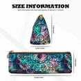 thumbnail image 4 of Xecao Watercolor Mandala Print Leather Pencil Case -Stationery Bag Pen Holder for Work & Office, 4 of 5