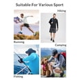 thumbnail image 5 of BALEAF Men's Sun Protection Hoodie Shirt UPF 50+ Long Sleeve UV SPF T-Shirts Rash Guard Fishing Swimming Lightweight Black XXXL, 5 of 6