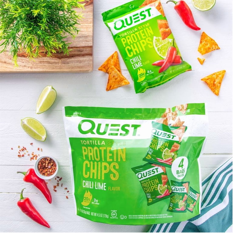 Quest Nutrition Chili Lime Tortilla Protein Chips 1.1oz Baked