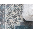 thumbnail image 3 of Unique Loom Kumla Aurora Rug Gray/Blue 8' Round Border Traditional Perfect For Dining Room Entryway Bed Room, 3 of 7