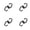 Black 4PCS, variant on Multipurpose Swivel Clips Heavy Duty Carabiner Clips 360 Rotating Double Carabiner Portable Hooks Use Backpack Key Chain Carabiner With 360 Swivel For Dog Walking
