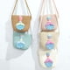 thumbnail image 4 of Bolso de hombro con lazo de Minnie para niñas, bandolera de paja, monedero para llaves, bonito Mini bolso de princesa, novedad de verano 2022, 4 of 4