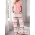 thumbnail image 4 of PRETTYGARDEN Women's 2 Piece Pajama Sets Summer Matching Lounge Outfits Short Sleeve Printed Sleepwear Spring PJ Set, 4 of 10