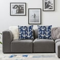 thumbnail image 3 of Acheng Anchor Decorative Pillow Cover for Couch Nautical Decor Square Cushion Case Sofa Home Decorations Dark Blue,2 Pcs White, 3 of 6