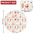 thumbnail image 2 of 48 Inch Christmas Tree Skirt – Velvet Plush Tree Mat, Soft Thickened Polyester with Red Ties, Single-Sided Printing, Available in 30in/36in/48in, Perfect for Holiday Xmas Tree Decoration, 2 of 7