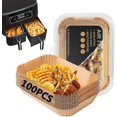 thumbnail image 1 of 100pcs Air Fryer Liners Disposable Paper Liners Non Stick Parchment For Ninja Dual, 1 of 1