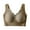 Coffee, variant on Women's Seamless Front Adjustable Yoga Bra with Lace Edge for Comfortable Movement and Sleep