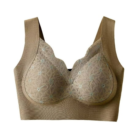 Women s Front Closure Posture Deep V Bras T Shirt Unlined Bra Wirefree Minimizer Bra Plunge Unlined Bra Invisible Maternity Bra
