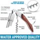 thumbnail image 2 of Professional Waiters Corkscrew Bottle Opener 3-in-1 Key Tool with Foil Cutter & Dual Hinge Fulcrum Waiters Corkscrew for Waiters & Bartenders, 2 of 5