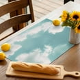 thumbnail image 5 of Placemat White Cloud Blue Sky Placemats for Dining Table Retro Style Washable Table Mats for Party Kitchen Dining Decoration, 5 of 7