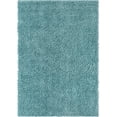 thumbnail image 4 of Unique Loom Davos Shag Collection Area Rug - Solid (10' x 14' 1" Rectangle Aqua), 4 of 7