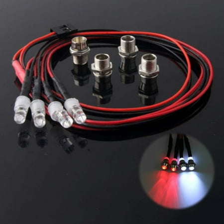 

ZUARFY Model Car Upgrade Modified Parts LED Car Light 4/6 Lights 5mm Lamp Beads