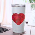thumbnail image 3 of Rose 20oz Coffee Stainless Steel Mobile Tumblers, Vacuum Insulated Mug with Lid, Spill-Proof Travel Cup for Hot & Cold Drinks, for Coffee, Wine, Cocktails, Christmas, Spring, 3 of 6