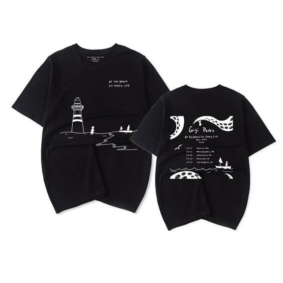Gigi Perez Merch At The Beach In Every Life Summer Unisex Short-sleeved T-shirt Fashion Y2K Printed Casual Stylish Design Tee