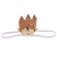 thumbnail image 1 of flor de bebé corona diadema tiaras fiesta de cumpleaños accesorio para el cabello beige Sunnimix diadema de corona de flores, 1 of 7