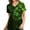Green, variant on St. Patrick's Day Scrubs Tops For Women Plus Size Working Uniform With Pocket V-Neck Work Utility&Safety Tops Nursing Uniform Printed Worker Protective Working Uniform Shirts