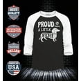 thumbnail image 2 of Shop4Ever Men's Proud to Have a Little Weiner Funny Dachshund Dog Raglan Baseball Shirt Medium Black/White, 2 of 4