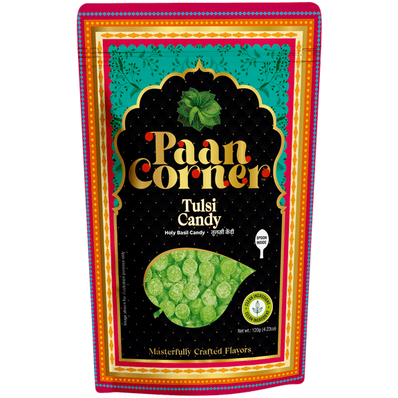 Paan Corner Tulsi Candy, Holy Basil Flavored, Vegan, 4.23 oz